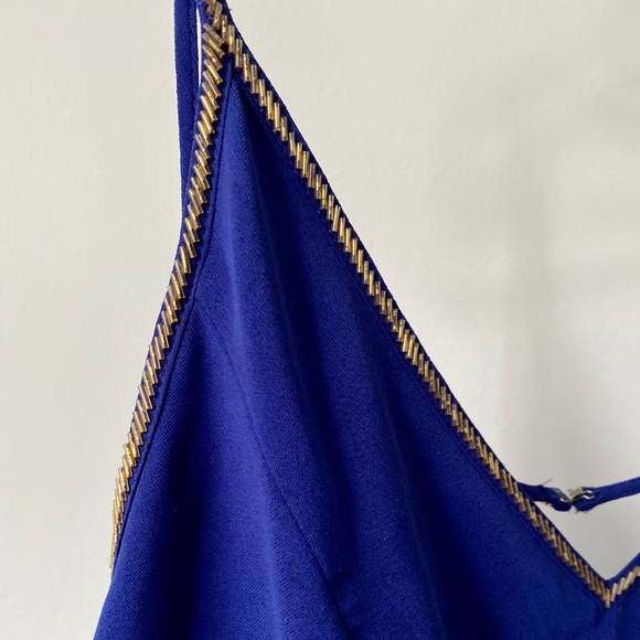 Gold Trim Mini Dress - Picture 3 of 3